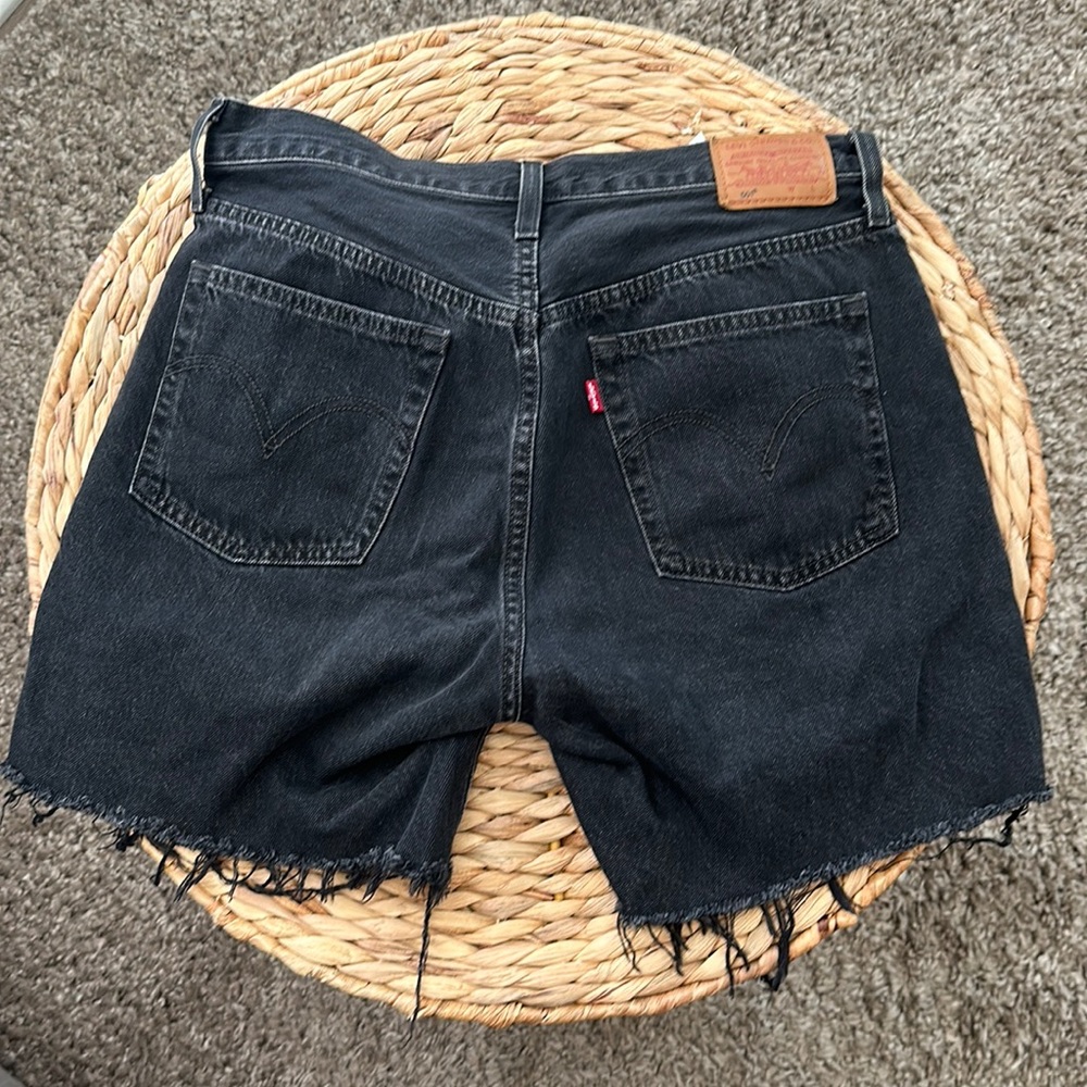 Black 501 Woman’s Levi’s High Waisted Shorts